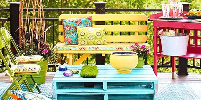 Pallet di legno nell'interno. 26 foto-idee
