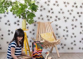 Come decorare le pareti in camera dei bambini. Master-class+disegno stencil