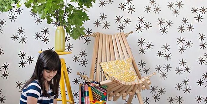 Come decorare le pareti in camera dei bambini. Master-class+disegno stencil