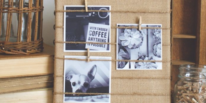 Cornice per le foto in eco stile fatta a mano