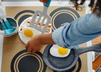 Cucina per bambini di feltro! Master-class. Foto