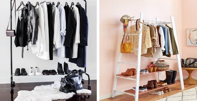 Rastrelliera di stile per i vestiti. 25 idee