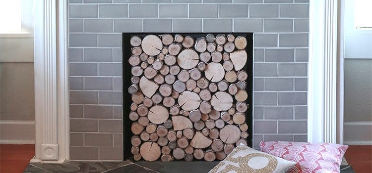 Decorazione/imitazione di caminetto fatto a mano. Passo per passo