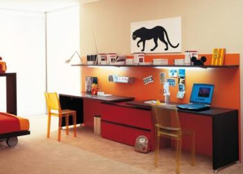 Come condividere un'area di lavoro per due? Idee e le foto