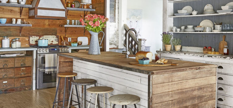 40 idee su interni della cucina: il tavolo al centro della stanza