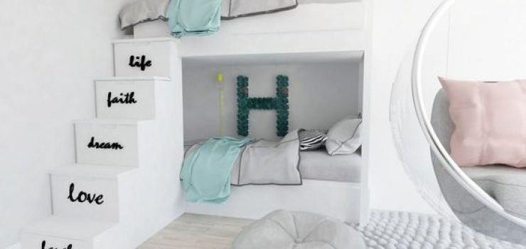 27 idee nell'interno della cameretta dei bambini con il letto a castello