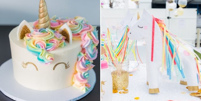Compleanno per bambini in stile "Unicorno". Dettagli ed arredamento