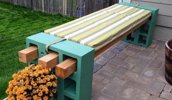 Blocchi di cemento come elementi decorativi giardino e cortile. 20 idee