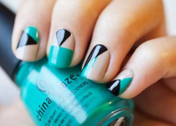24 idee geometriche per manicure + master-class
