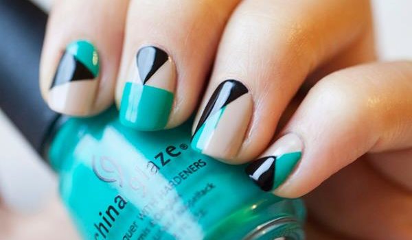 24 idee geometriche per manicure + master-class