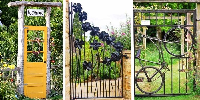20 idee sorprendenti per porte e cancello nel cortile e il giardino