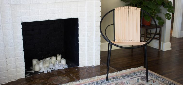 Sedia originale con strisce di pelle: master-class
