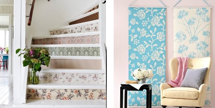 10 idee su utilizzo dei resti di carta da parati