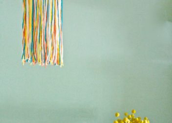 Una lampada a colori in filato!