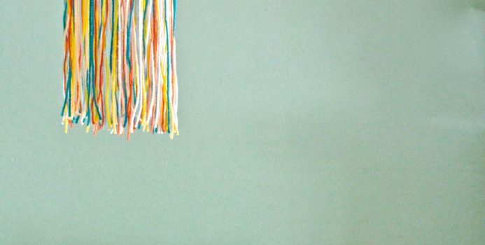 Una lampada a colori in filato!