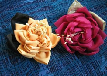 Fiori di stoffa fatti a mano: master-class