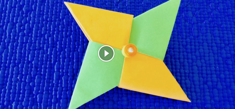 Spinner di carta fatto a mano