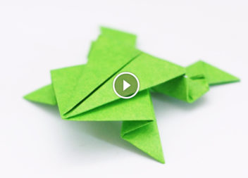 Impariamo alcune tecniche di origami. Facciamo una rana classica! Video-lezione