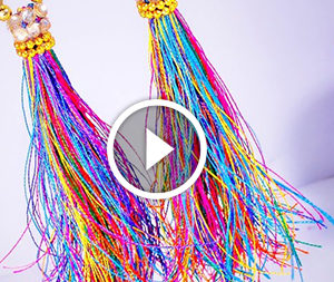 Orecchini di seta. Video-lezione
