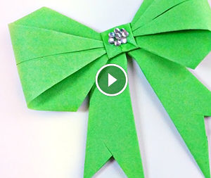 Fiocco in tecnica Origami. Video- lezione