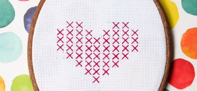Ricamo: cuore ricamato