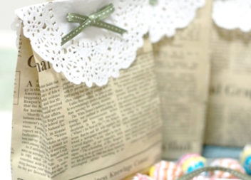 Sacchetti regalo dolci di giornale