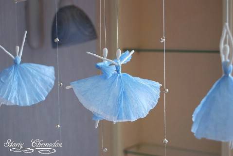 Decorazione: ballerina con tovaglioli