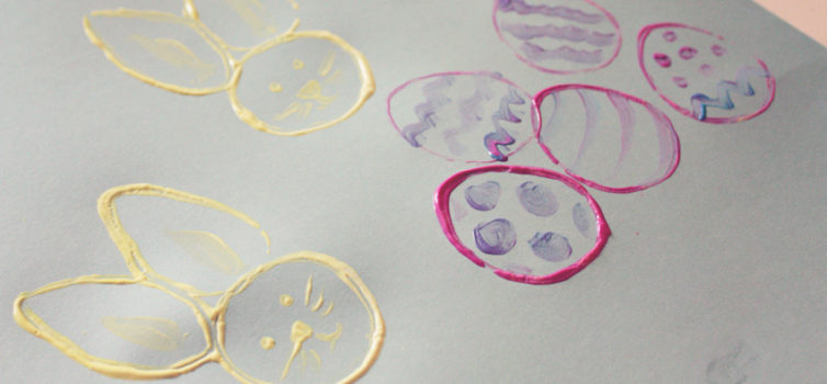 Sigillo coniglio: un'idea per i bambini