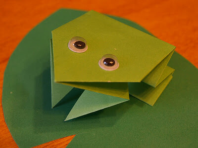 Rana saltarina: creazione origami