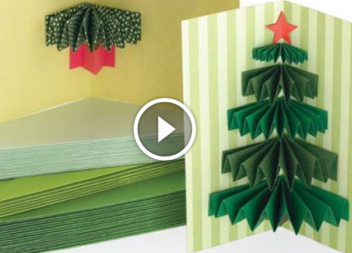 Prepariamoci per le feste con bambini: cartolina 3D con albero di Natale