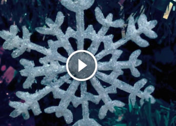 Fiocchi di neve con colla a caldo: video-lezione