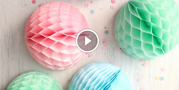 Sfera di carta: decorazione festiva