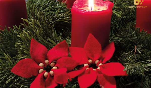 Fiore di Natale di feltro: Master Class