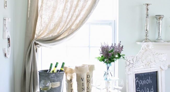 Tessuto di juta come decorazione: idee interessanti