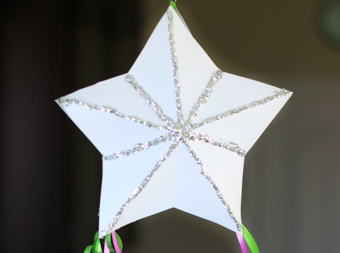 Stella di carta di Capodanno