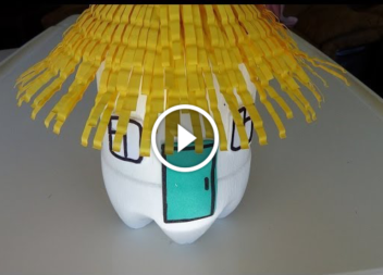 Capanna da bottiglie di plastica: creazione con i bambini