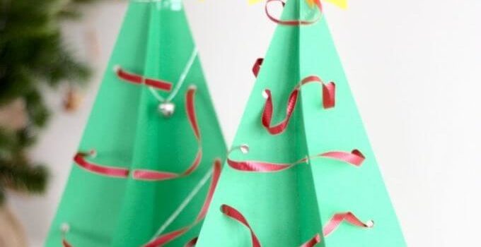 Albero di Natale di carta: idea per le feste