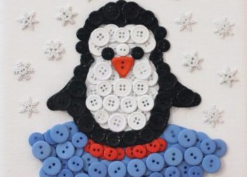 Pinguino dai bottoni: handmade con bambini!