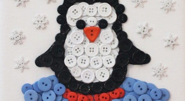 Pinguino dai bottoni: handmade con bambini!