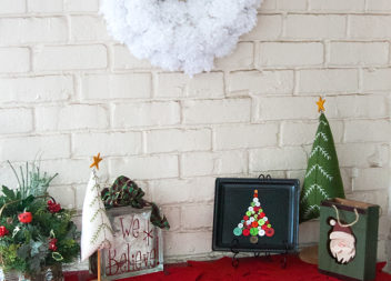 Bottoni decorativi: albero di Natale festivo