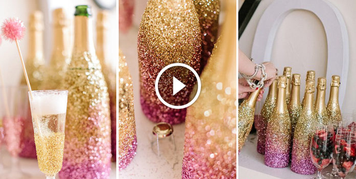 Champagne splendente: decorazioni festive
