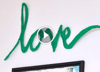 Video lezione: scritte alla moda fatte dai fili