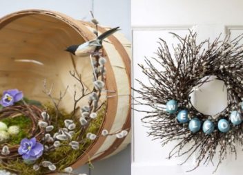 Corolla di Pasqua sulla porta. 50 idee